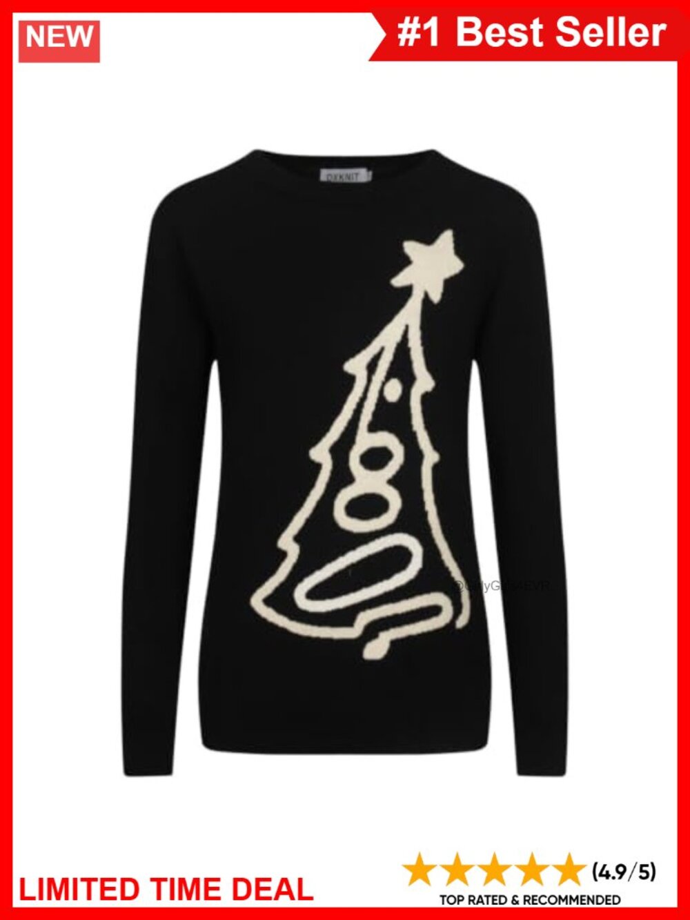 Women's Cotton Knit Long Sleeve Retro Tee Crewneck Casual Top